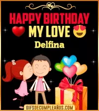 GIF Happy Birthday Love Kiss gif Delfina